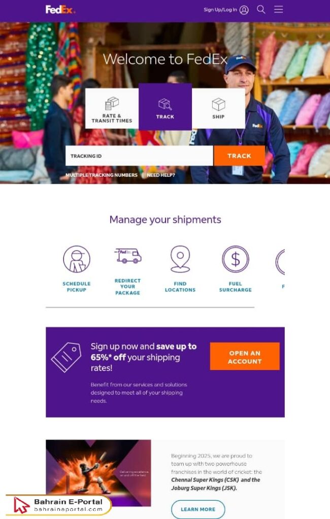 Fedex Bahrain Tracking Number