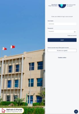 Bahrain Polytechnic Moodle Login Steps